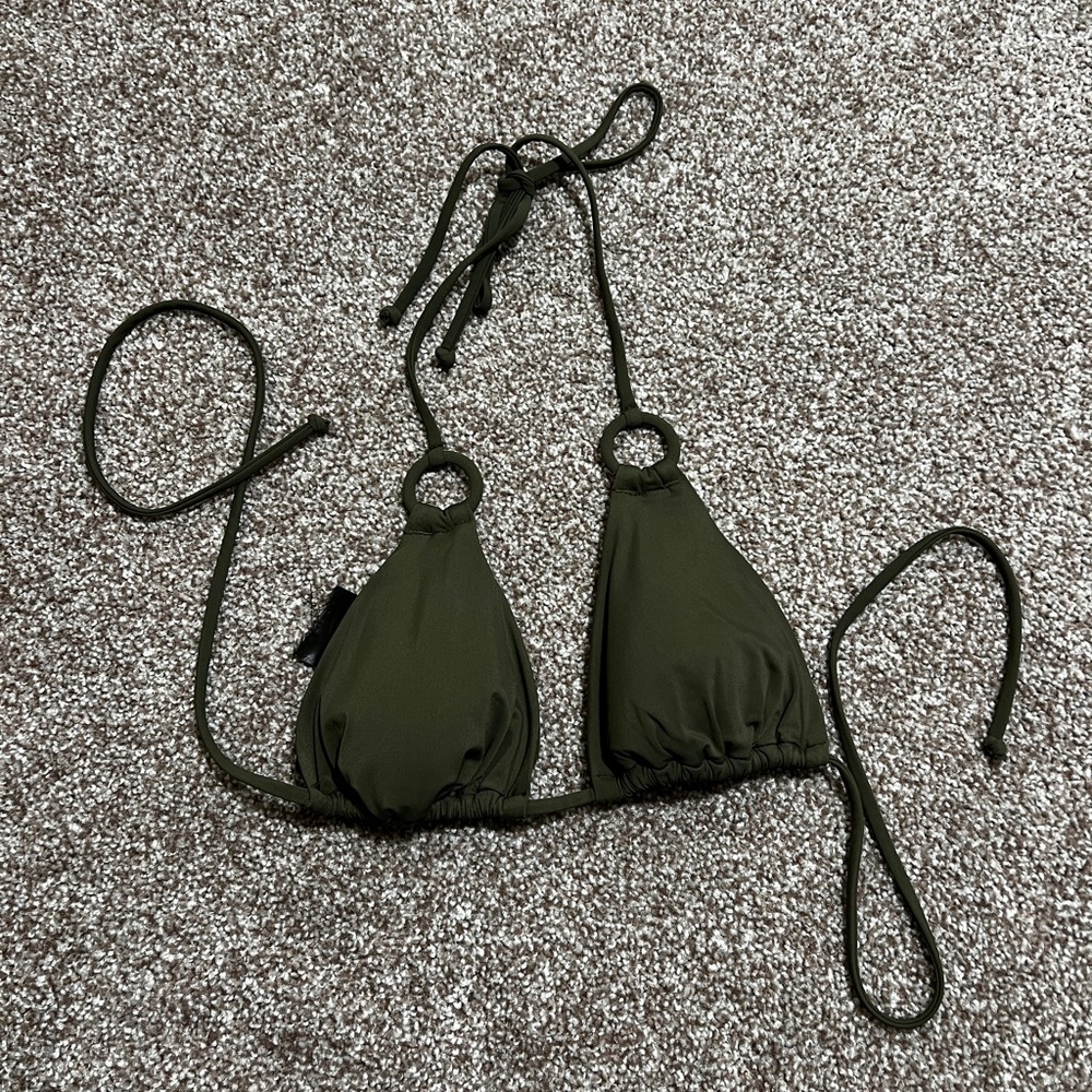 H&M Olive Green Bikini Top